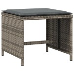 vidaXL Scaune de grădină cu perne, 4 buc., gri, 40x40x35 cm, poliratan vidaXL Scaune de grădină cu perne, 4 buc., gri, 40x40x35 cm, poliratan