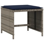 vidaXL Scaune de grădină cu perne, 4 buc., gri, 40x40x35 cm, poliratan vidaXL Scaune de grădină cu perne, 4 buc., gri, 40x40x35 cm, poliratan