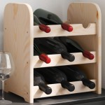 vidaXL Suport de vinuri, 33x25x37 cm, lemn masiv de pin vidaXL Suport de vinuri, 33x25x37 cm, lemn masiv de pin