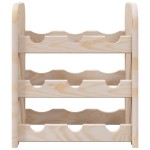 vidaXL Suport de vinuri, 33x25x37 cm, lemn masiv de pin vidaXL Suport de vinuri, 33x25x37 cm, lemn masiv de pin