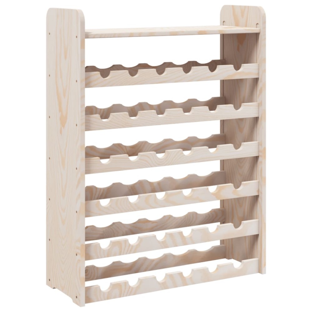 vidaXL Suport de vinuri cu raft superior, 67,5x25x87cm, lemn masiv pin