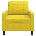 vidaXL Canapea de o persoană, galben, 60 cm, catifea vidaXL Canapea de o persoană, galben, 60 cm, catifea