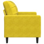 vidaXL Canapea de o persoană, galben, 60 cm, catifea vidaXL Canapea de o persoană, galben, 60 cm, catifea