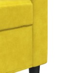 vidaXL Canapea de o persoană, galben, 60 cm, catifea vidaXL Canapea de o persoană, galben, 60 cm, catifea