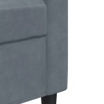vidaXL Canapea cu 2 locuri, gri închis, 120 cm, catifea vidaXL Canapea cu 2 locuri, gri închis, 120 cm, catifea