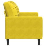 vidaXL Canapea cu 2 locuri, galben, 120 cm, catifea