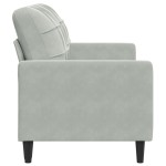 vidaXL Canapea cu 2 locuri, gri deschis, 140 cm, catifea vidaXL Canapea cu 2 locuri, gri deschis, 140 cm, catifea
