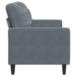 vidaXL Canapea cu 2 locuri, gri închis, 140 cm, catifea vidaXL Canapea cu 2 locuri, gri închis, 140 cm, catifea