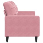 vidaXL Canapea cu 2 locuri, roz, 140 cm, catifea