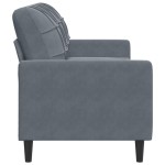 vidaXL Canapea cu 3 locuri, gri închis, 180 cm, material catifea