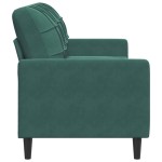 vidaXL Canapea cu 3 locuri, verde închis, 180 cm, catifea