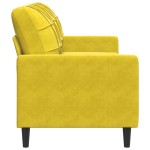 vidaXL Canapea cu 3 locuri, galben, 180 cm, catifea vidaXL Canapea cu 3 locuri, galben, 180 cm, catifea