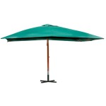 vidaXL Umbrelă de soare suspendată 300 x 400 cm, Verde vidaXL Umbrelă de soare suspendată 300 x 400 cm, Verde
