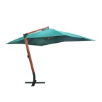 vidaXL Umbrelă de soare suspendată 300 x 400 cm, Verde vidaXL Umbrelă de soare suspendată 300 x 400 cm, Verde