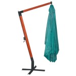 vidaXL Umbrelă de soare suspendată 300 x 400 cm, Verde vidaXL Umbrelă de soare suspendată 300 x 400 cm, Verde