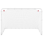 vidaXL Poartă de fotbal, alb, 122x81x81 cm, oțel vidaXL Poartă de fotbal, alb, 122x81x81 cm, oțel