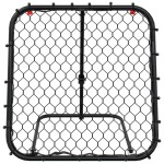 vidaXL Plasă de ricoșeu fotbal, reglabilă, negru, 84x73x60-80 cm, oțel vidaXL Plasă de ricoșeu fotbal, reglabilă, negru, 84x73x60-80 cm, oțel