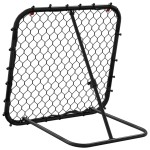 vidaXL Plasă de ricoșeu fotbal, reglabilă, negru, 84x73x60-80 cm, oțel vidaXL Plasă de ricoșeu fotbal, reglabilă, negru, 84x73x60-80 cm, oțel