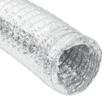 vidaXL Conductă de ventilație, 6 m, Ø10 cm, aluminiu vidaXL Conductă de ventilație, 6 m, Ø10 cm, aluminiu