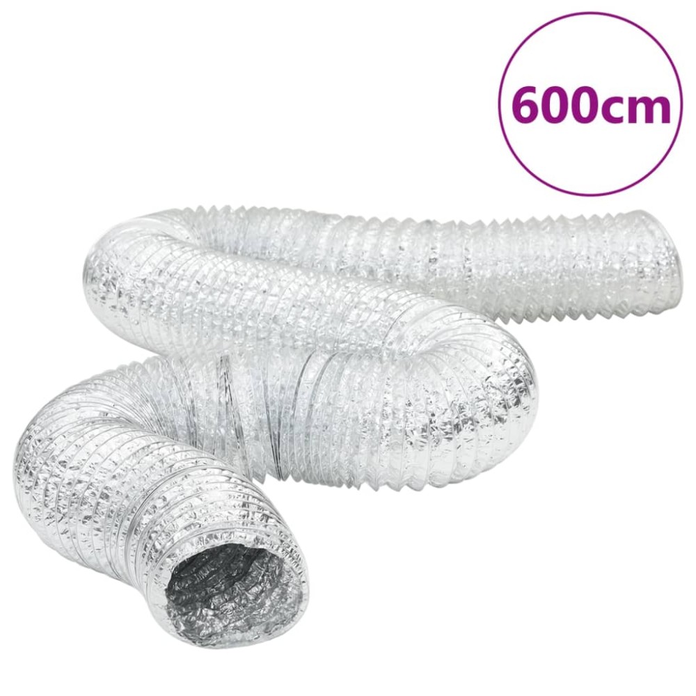 vidaXL Conductă de ventilație, 6 m, Ø15 cm, aluminiu