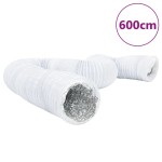 vidaXL Conductă de ventilație, 6 m, Ø10 cm, aluminiu și PVC vidaXL Conductă de ventilație, 6 m, Ø10 cm, aluminiu și PVC