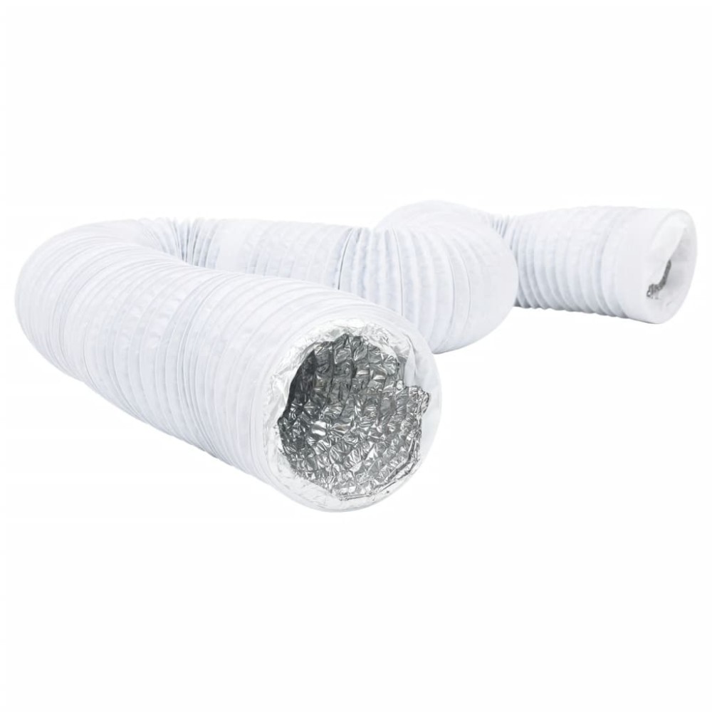 vidaXL Conductă de ventilație, 6 m, Ø20 cm, aluminiu și PVC