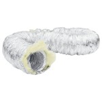 vidaXL Conductă de ventilație izolată, 6 m, Ø12,5 cm, aluminiu vidaXL Conductă de ventilație izolată, 6 m, Ø12,5 cm, aluminiu
