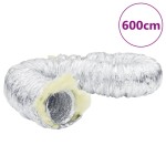 vidaXL Conductă de ventilație izolată, 6 m, Ø12,5 cm, aluminiu vidaXL Conductă de ventilație izolată, 6 m, Ø12,5 cm, aluminiu