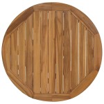 vidaXL Masa de gradina Ø109x74 cm din lemn masiv de tec vidaXL Masa de gradina Ø109x74 cm din lemn masiv de tec