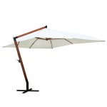 vidaXL Umbrelă de soare suspendată 300 x 400 cm, alb vidaXL Umbrelă de soare suspendată 300 x 400 cm, alb