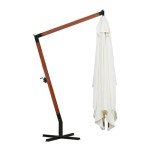 vidaXL Umbrelă de soare suspendată 300 x 400 cm, alb vidaXL Umbrelă de soare suspendată 300 x 400 cm, alb