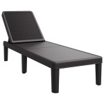 vidaXL Șezlong reglabil în înălțime în 4 direcții, 155,5x57x28 cm, PP vidaXL Șezlong reglabil în înălțime în 4 direcții, 155,5x57x28 cm, PP