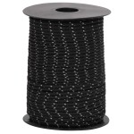 vidaXL Funie pentru cort cu benzi reflectorizante și chei, 50 m, 3 mm vidaXL Funie pentru cort cu benzi reflectorizante și chei, 50 m, 3 mm