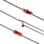 vidaXL Funie pentru cort cu benzi reflectorizante și chei, 50 m, 4 mm vidaXL Funie pentru cort cu benzi reflectorizante și chei, 50 m, 4 mm