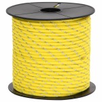 vidaXL Funie pentru cort cu benzi reflectorizante și chei, 50 m, 4 mm