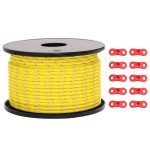 vidaXL Funie pentru cort cu benzi reflectorizante și chei, 50 m, 5 mm