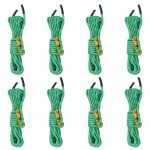 vidaXL Funie pentru cort cu chei reflectorizante, 8 buc., 4 m, 4 mm vidaXL Funie pentru cort cu chei reflectorizante, 8 buc., 4 m, 4 mm