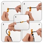 vidaXL Funie pentru cort cu chei reflectorizante, 8 buc., 4 m, 4 mm vidaXL Funie pentru cort cu chei reflectorizante, 8 buc., 4 m, 4 mm