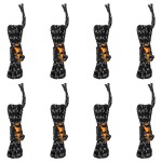 vidaXL Funie pentru cort cu chei reflectorizante, 8 buc., 4 m, 4 mm vidaXL Funie pentru cort cu chei reflectorizante, 8 buc., 4 m, 4 mm