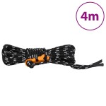 vidaXL Funie pentru cort cu chei reflectorizante, 8 buc., 4 m, 4 mm vidaXL Funie pentru cort cu chei reflectorizante, 8 buc., 4 m, 4 mm