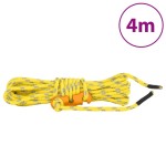 vidaXL Funie pentru cort cu chei reflectorizante, 8 buc., 4 m, 4 mm vidaXL Funie pentru cort cu chei reflectorizante, 8 buc., 4 m, 4 mm