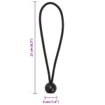 vidaXL Corzi elastice cu bile, 50 buc., 21 x 0,5 cm vidaXL Corzi elastice cu bile, 50 buc., 21 x 0,5 cm