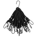 vidaXL Funie elastică cu cârlige, 25 buc., 17 cm vidaXL Funie elastică cu cârlige, 25 buc., 17 cm