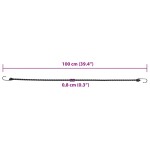 vidaXL Corzi elastice cu benzi reflectorizante/cârlige 50 buc. 100 cm vidaXL Corzi elastice cu benzi reflectorizante/cârlige 50 buc. 100 cm