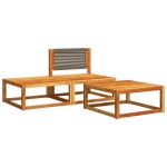 vidaXL Set canapele de grădină 3 piese cu perne din lemn de acacia și frânghie vidaXL Set canapele de grădină 3 piese cu perne din lemn de acacia și frânghie