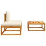 vidaXL Set canapele de grădină 3 piese cu perne din lemn de acacia și frânghie vidaXL Set canapele de grădină 3 piese cu perne din lemn de acacia și frânghie