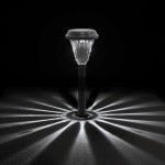 vidaXL Lămpi solare alei cu țăruși de pământ 12 buc., alb