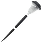 vidaXL Lămpi solare alei cu țăruși de pământ 12 buc., alb