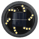 vidaXL Lămpi solare cu țăruși de sol pentru exterior, 4 buc. alb cald