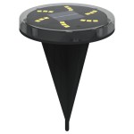 vidaXL Lămpi solare cu țăruși de sol pentru exterior, 12 buc. alb cald